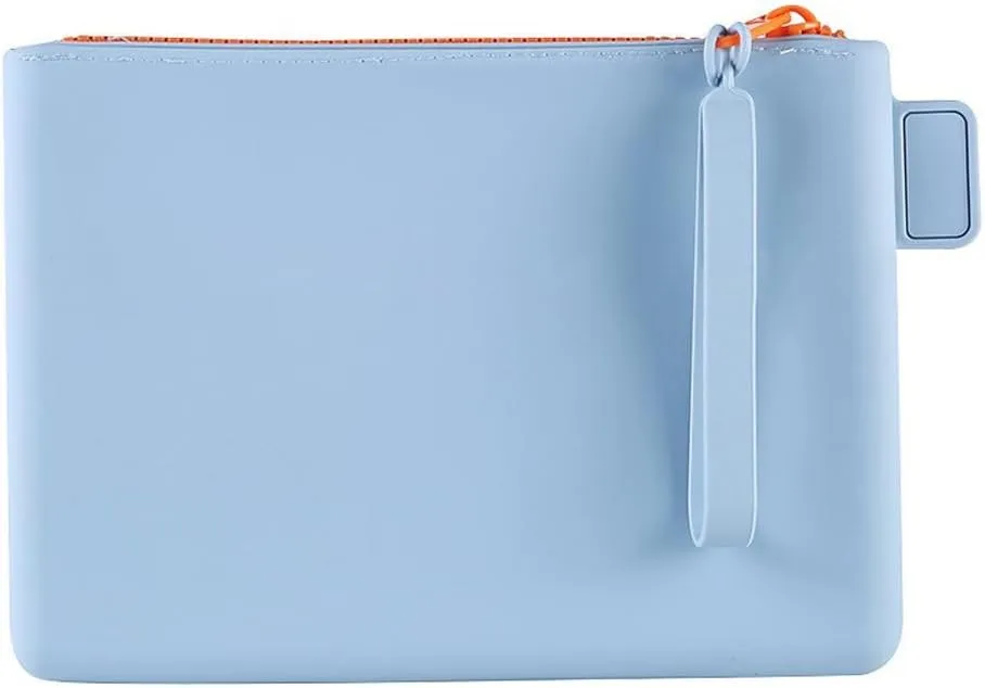 Silicone Small Makeup Bag Pouch for Purse, Small Cosmetic Travel Bag Zipper Pouch Waterproof Mini Coin Purse Portable Makeup Storage Bag Travel Toiletry Organizers Bag for Women Girls