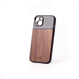 Premium SKYVIK SIGNI Wooden Mobile Lens Case for iPhone 13 - Stylish, Durable, and Protective Design
