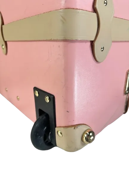 Steamline Luggage Pink The Correspondent Stowaway Suitcase