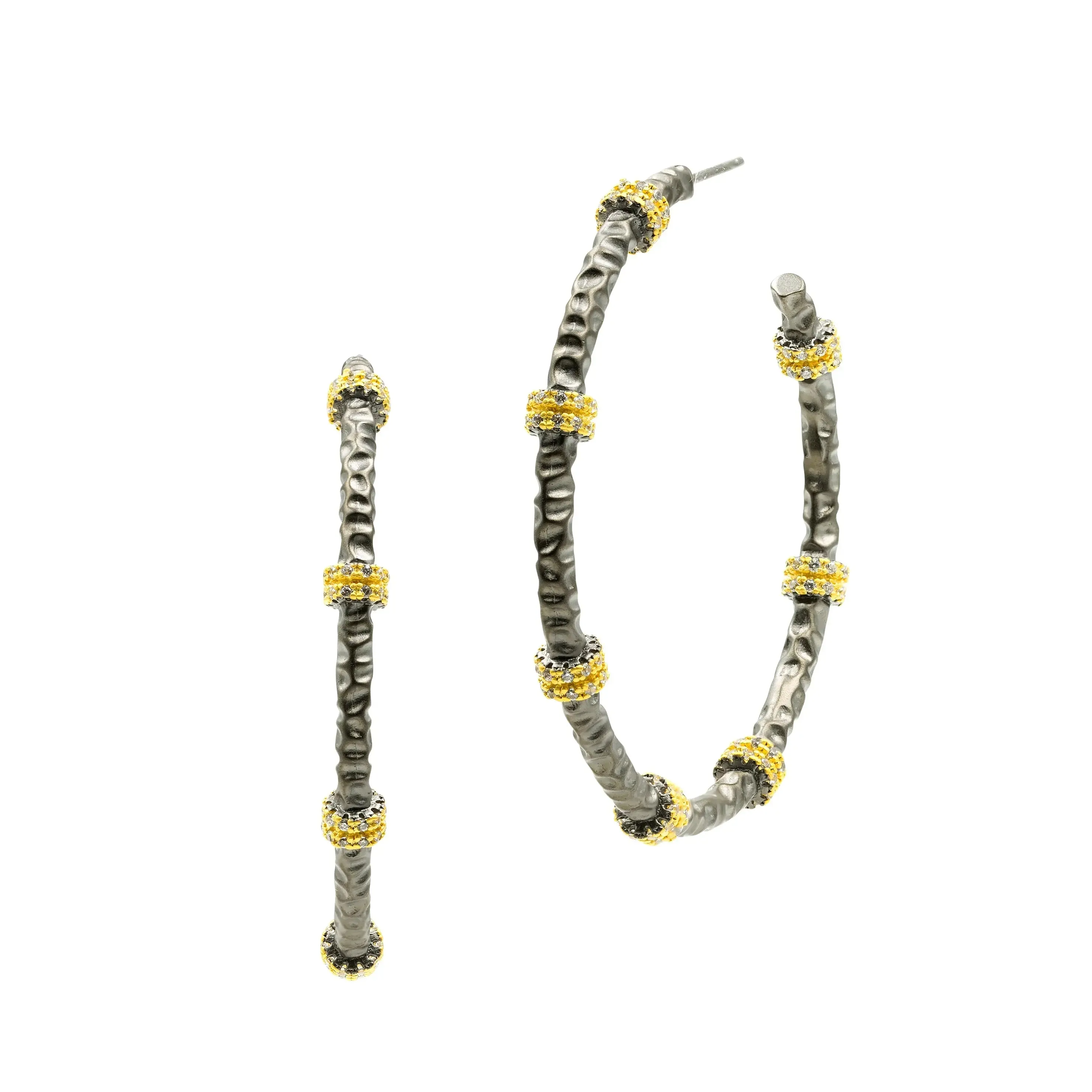 Textured Hoop Earring