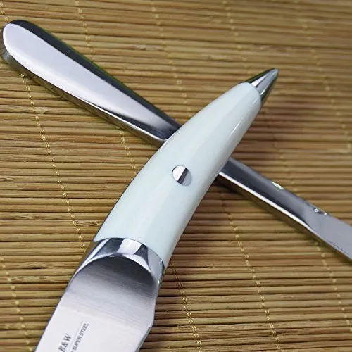 TUO Cutlery B&W Series 3.5 inch Paring Knife ,Japanese 440 Super Stainless Steel Sharp Blade,Perfect for Detailed Cutting and Peeling with ABS Well Balanced Handle