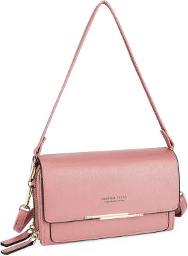Uromee Crossbody Bags for Women Vegan Leather Cell Phone Purse Card Holder Small Wristlet Wallet Handbag