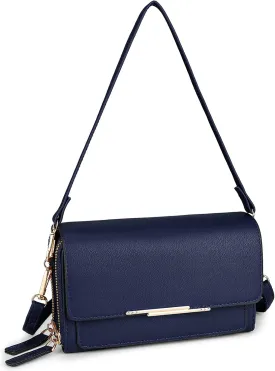 Uromee Crossbody Bags for Women Vegan Leather Cell Phone Purse Card Holder Small Wristlet Wallet Handbag