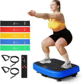 Vibration Plate Exercise Machine for Lymphatic Drainage Weight Loss,SoftGym Power Vibration Plate 300-400 Lbs Capacity Full Whole Body Workout Vibration Platform,Waver Vibration Plate for Home Fitness