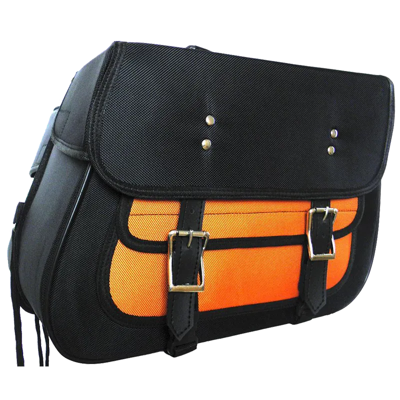 VS260 Vance Leather Medium Slant Textile Saddle Bag