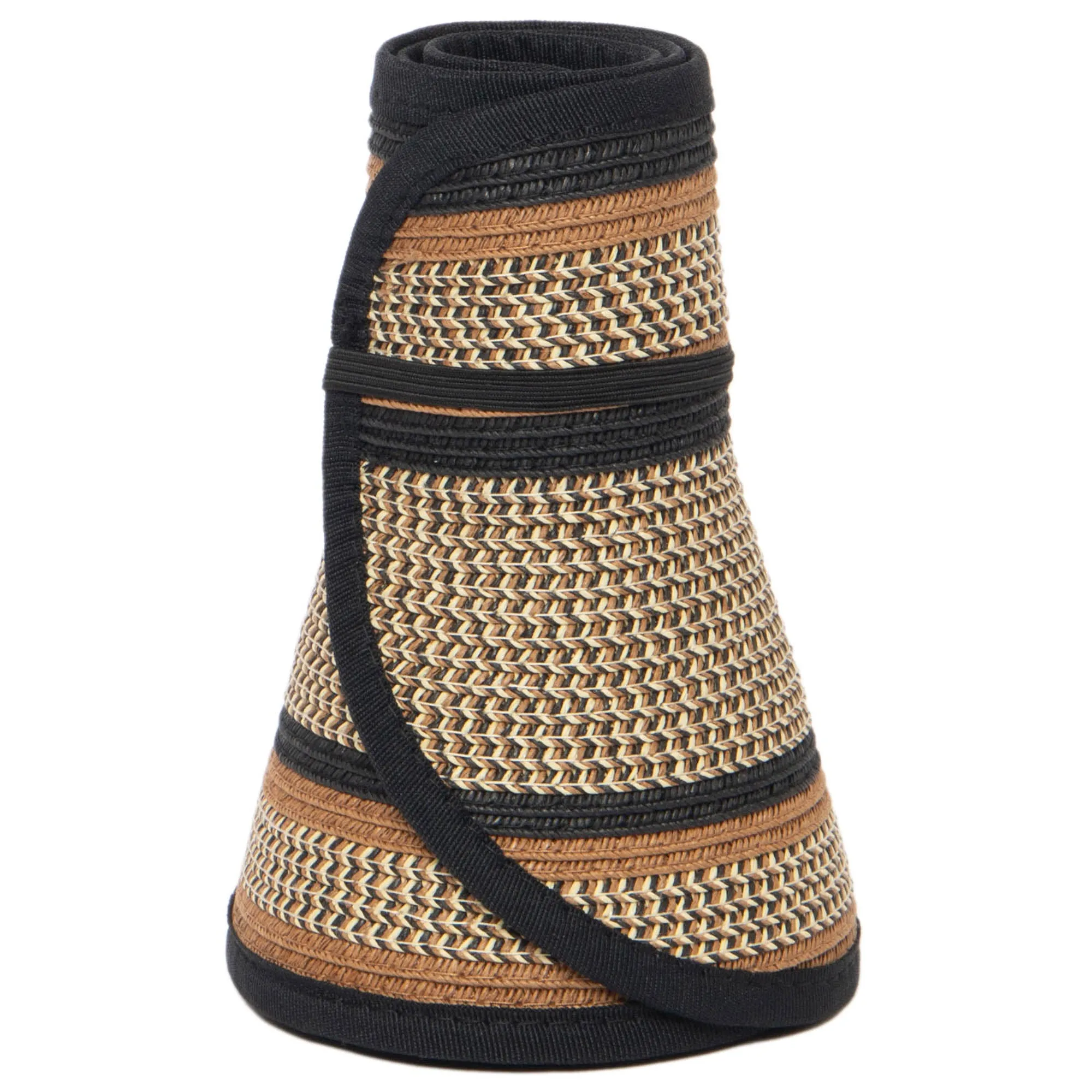 Women's Neutral Colored Ultrabraided Large Brim Packable Visor
