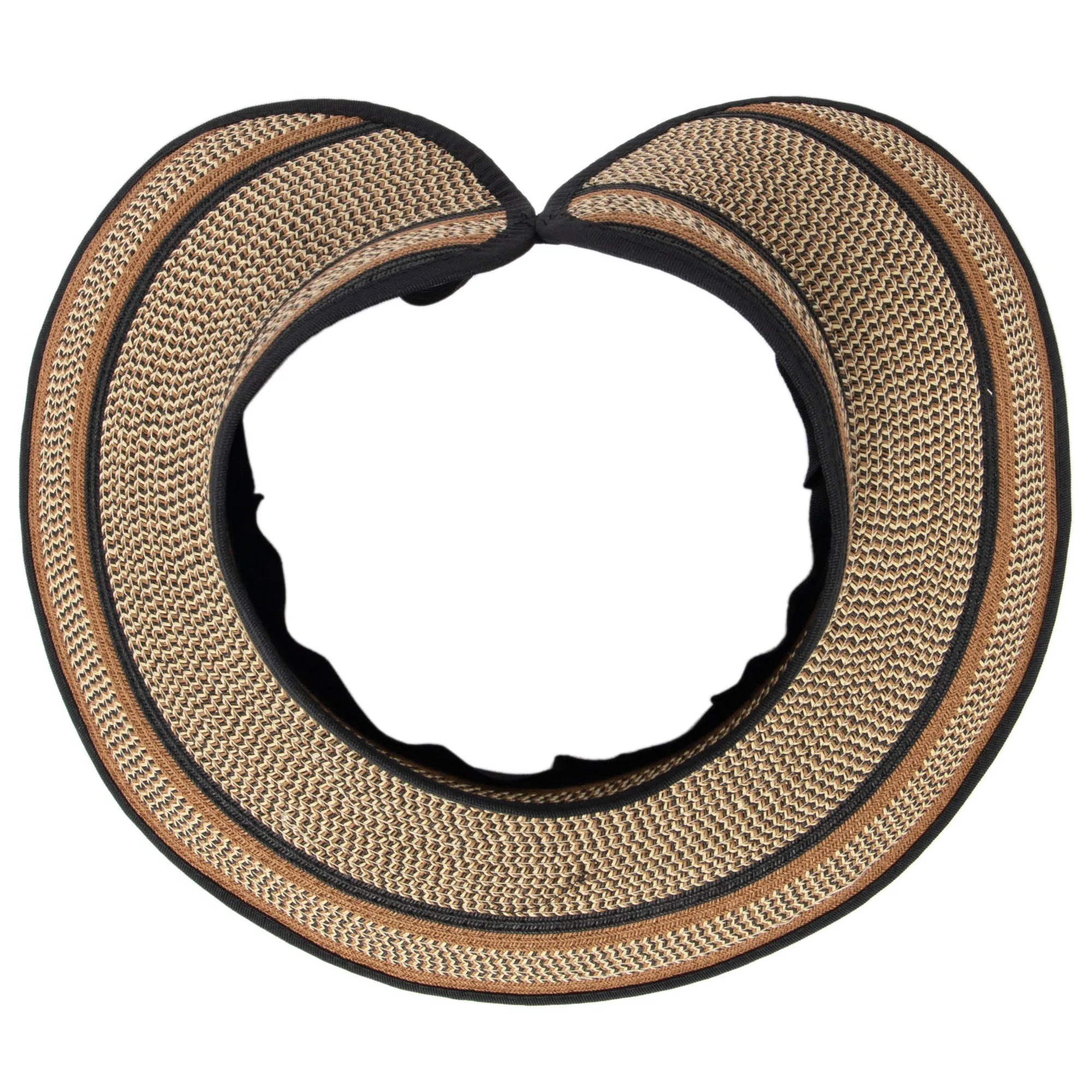 Women's Neutral Colored Ultrabraided Large Brim Packable Visor