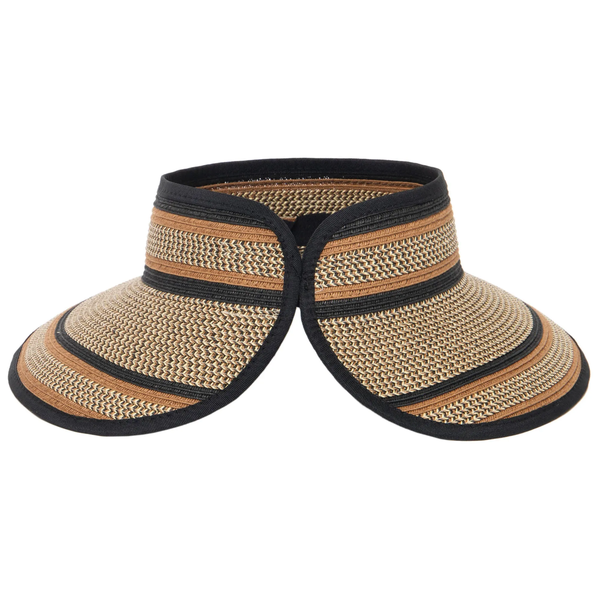 Women's Neutral Colored Ultrabraided Large Brim Packable Visor