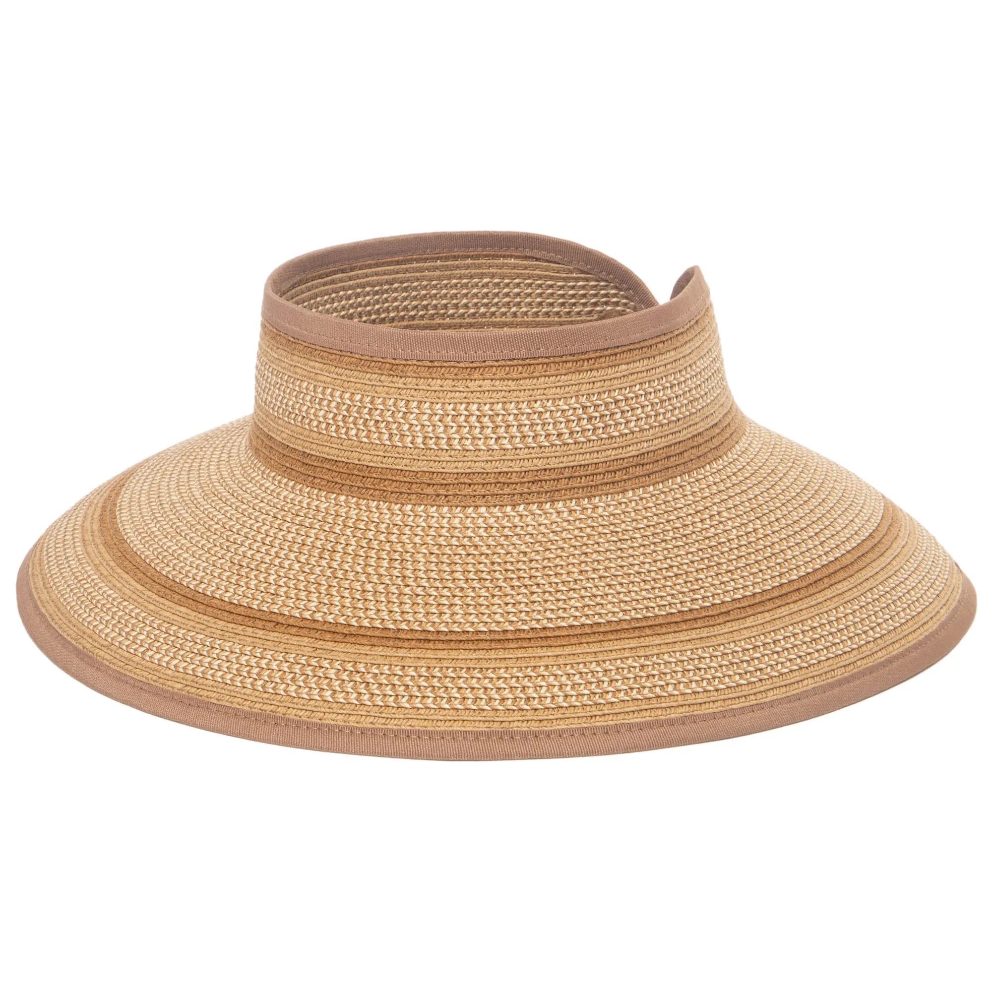 Women's Neutral Colored Ultrabraided Large Brim Packable Visor