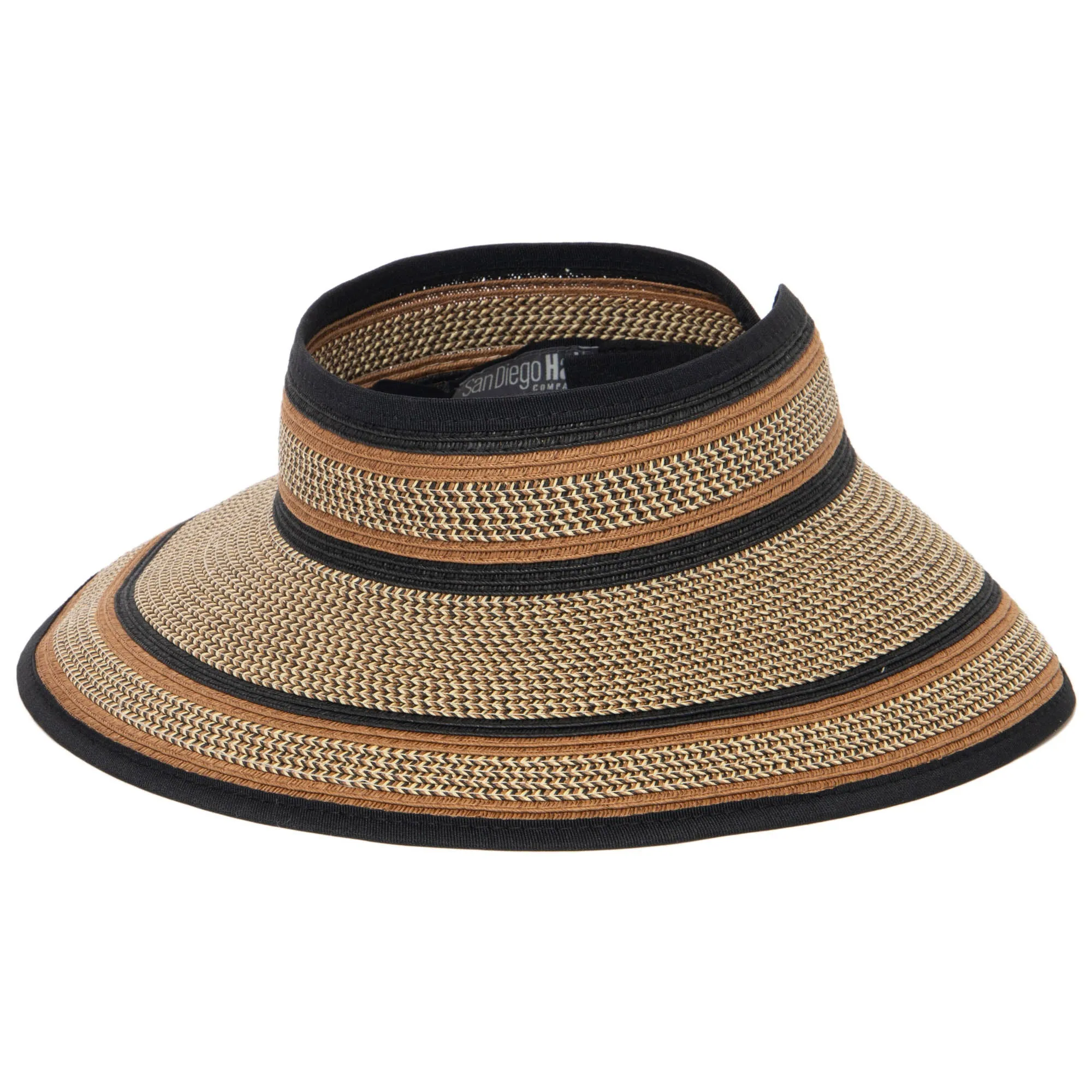 Women's Neutral Colored Ultrabraided Large Brim Packable Visor