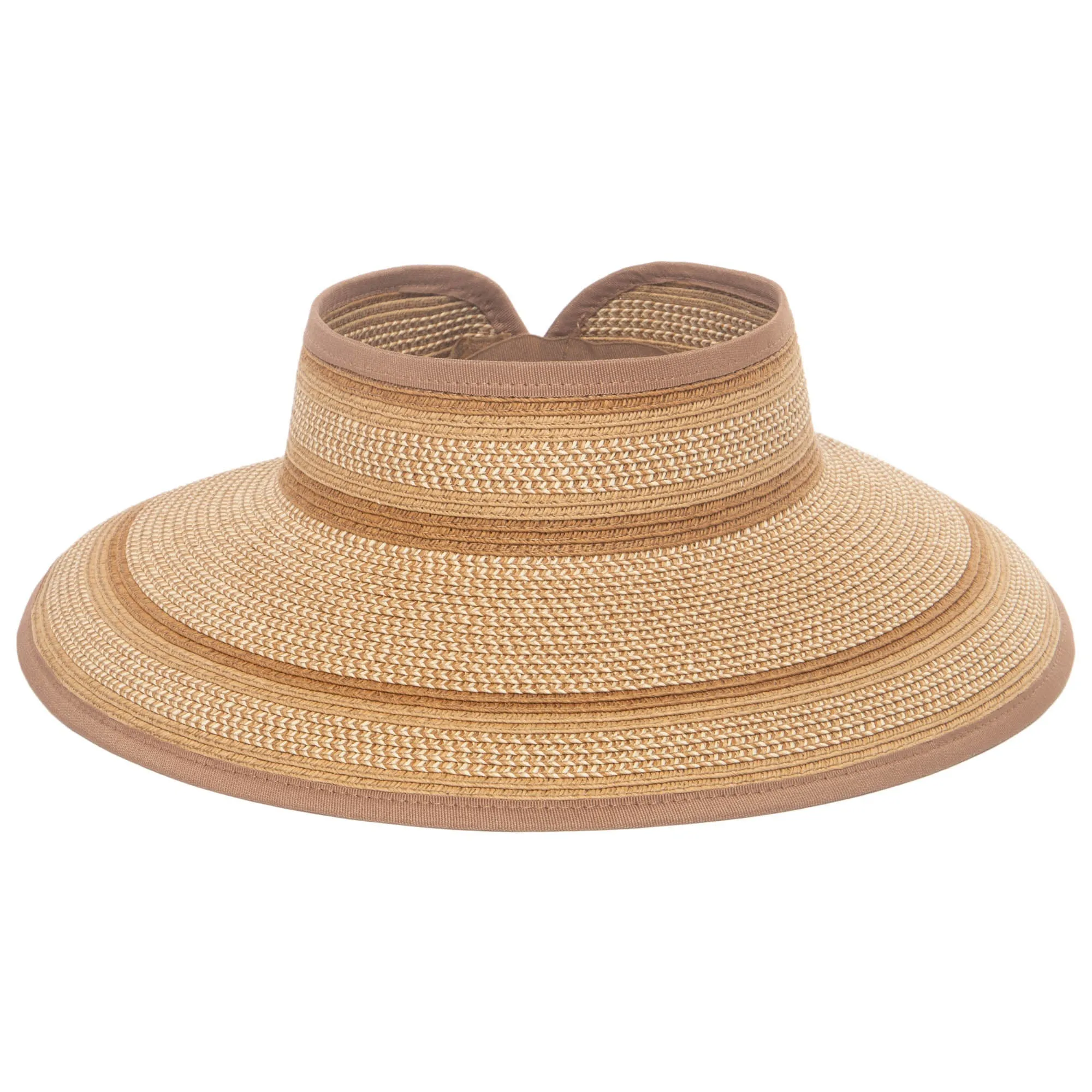 Women's Neutral Colored Ultrabraided Large Brim Packable Visor