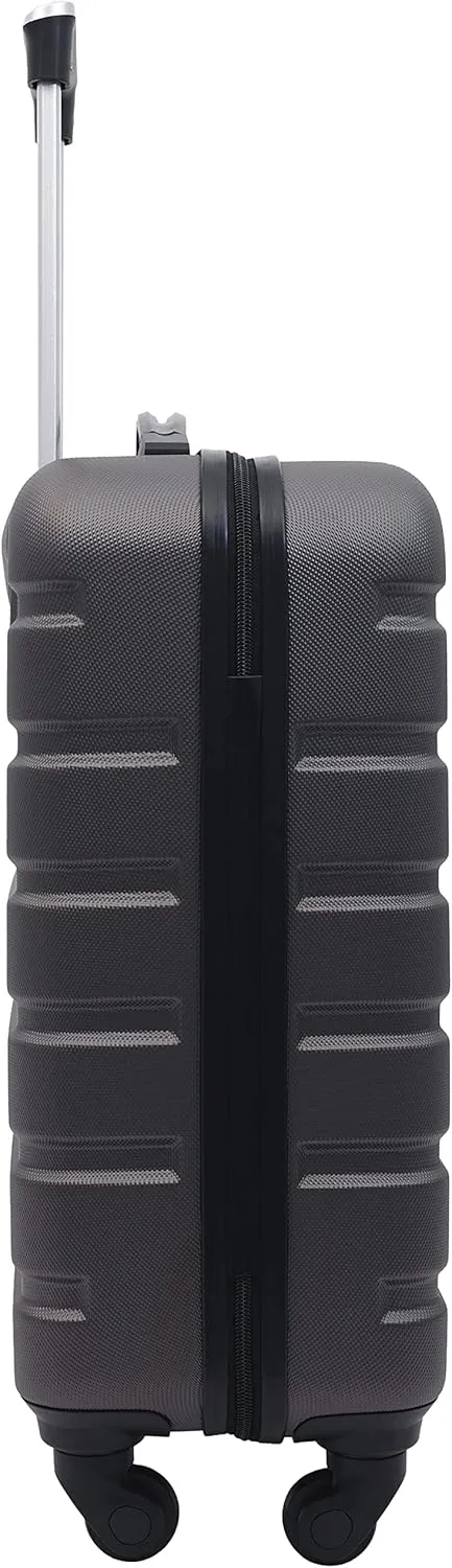 Wrangler Hardside Spinner Carry-On Luggage, Charcoal, 22-Inch